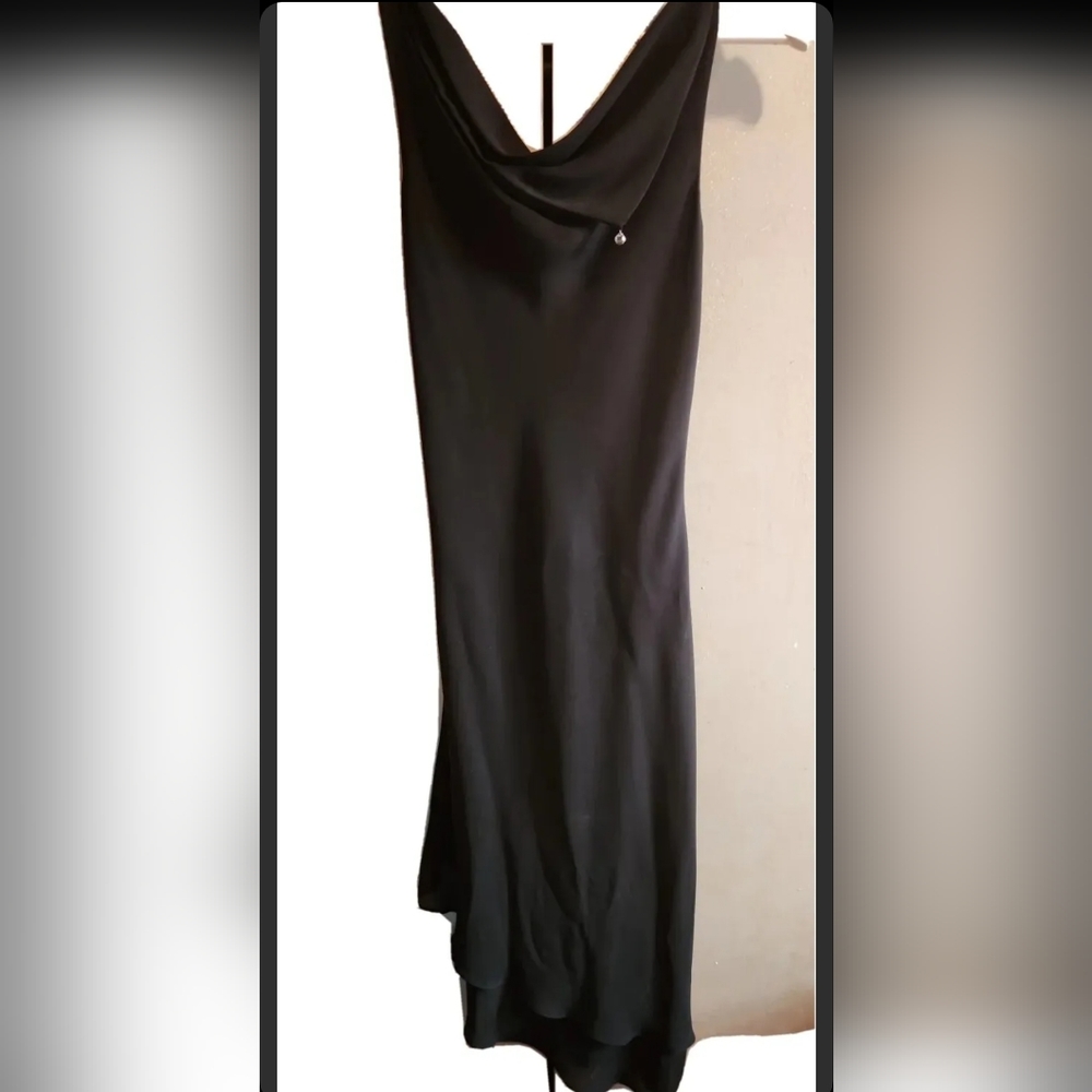 Black Slip On Sleeveless Dress Size S